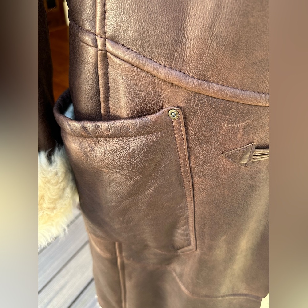 Ralph Lauren 100% sheep skin shearling coat - Picture 6 of 9